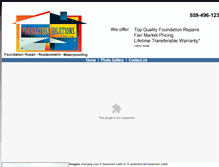 Tablet Screenshot of foundationsolutionsofnky.com